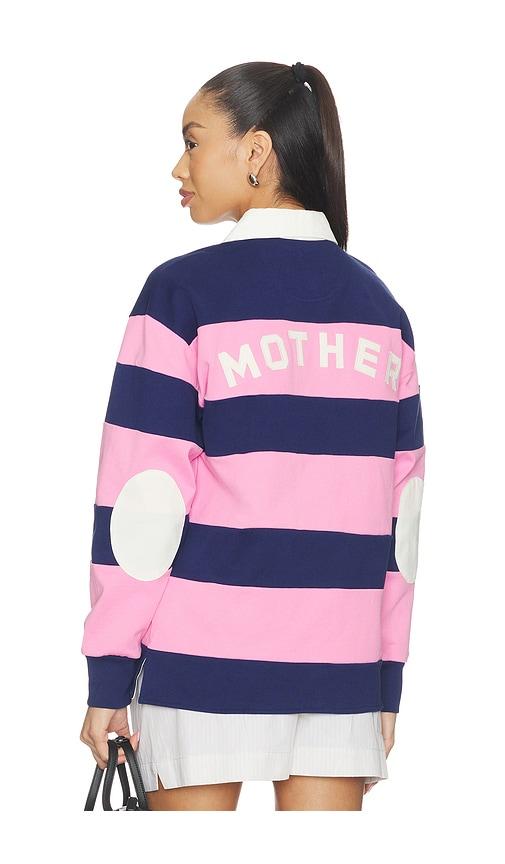 mother the piece huddle top in estate blue and begonia pink in pink, navy. - size m (also in xs, s)