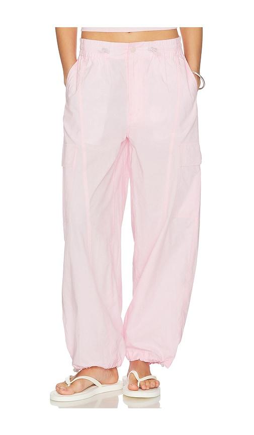 mother the seamed skydiver flood pants in pink. - size l (also in m, s)