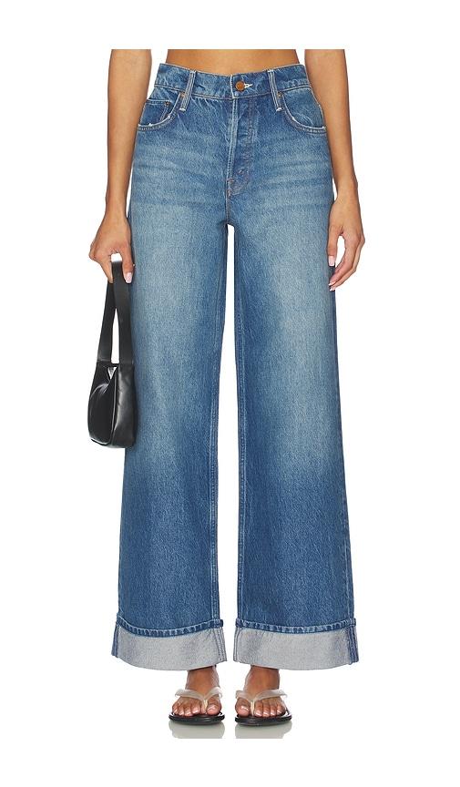 mother the smoothie skimp cuff jeans in blue. - size 23 (also in 27, 28, 33, 34)