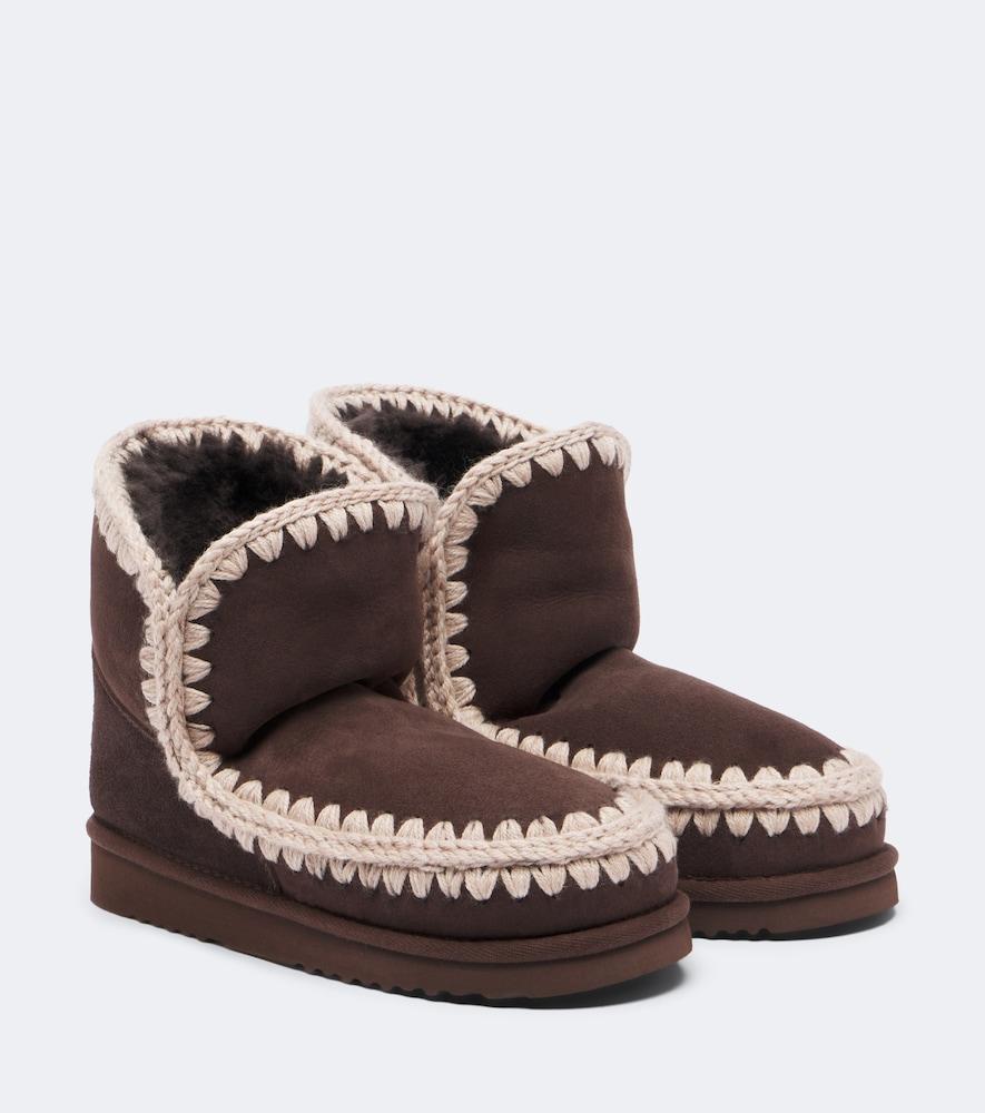 mou 18 shearling-lined suede ankle boots