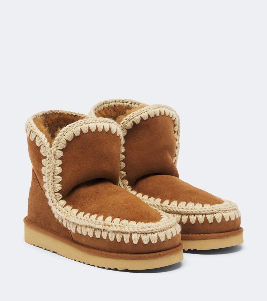 mou 18 shearling-lined suede ankle boots