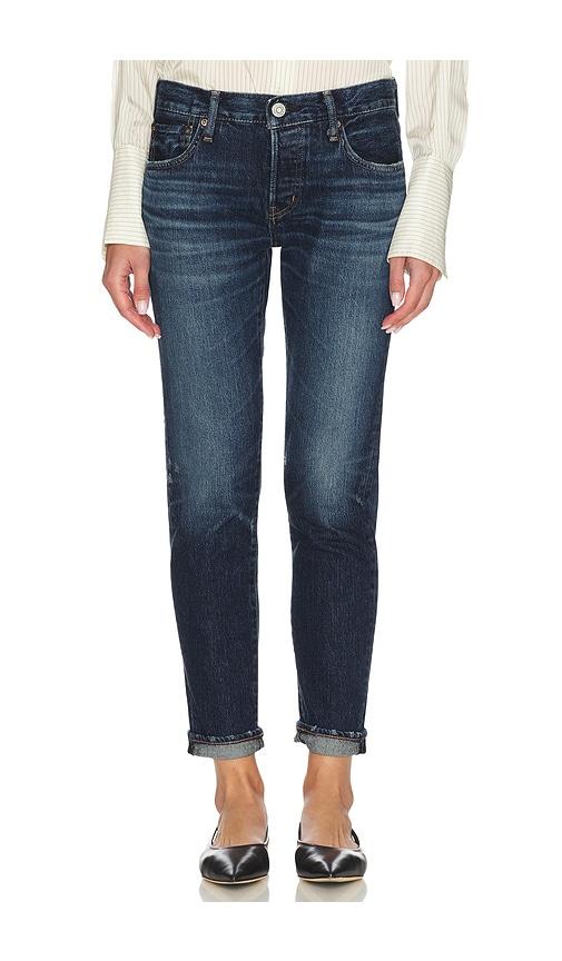 moussy vintage camden tapered jeans in blue. - size 29 (also in 32)