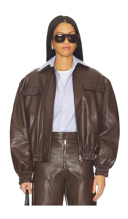 msgm bomber jacket in brown. - size 36 (also in 38, 40)