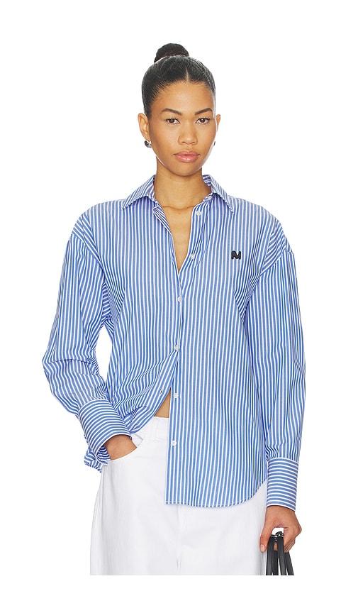 msgm button up shirt in blue. - size 38 (also in 40)