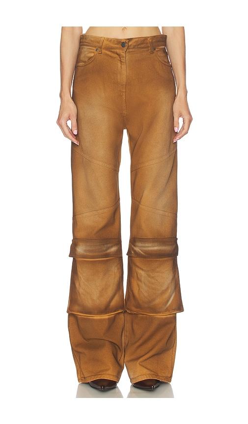 msgm overdyed spray pant in beige. - size 38 (also in 42, 44)