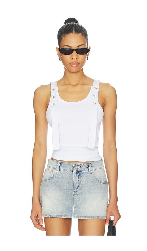 msgm tank top in white. - size m (also in xs)
