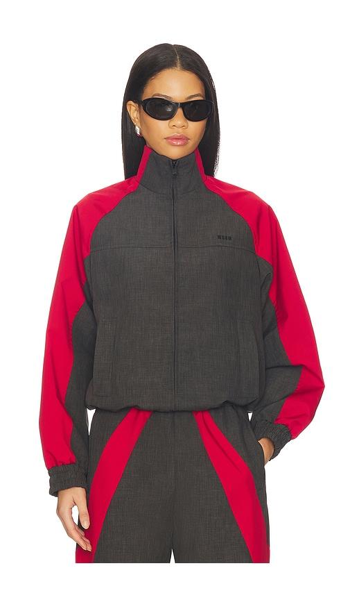 msgm track jacket in grey. - size 36 (also in 40)