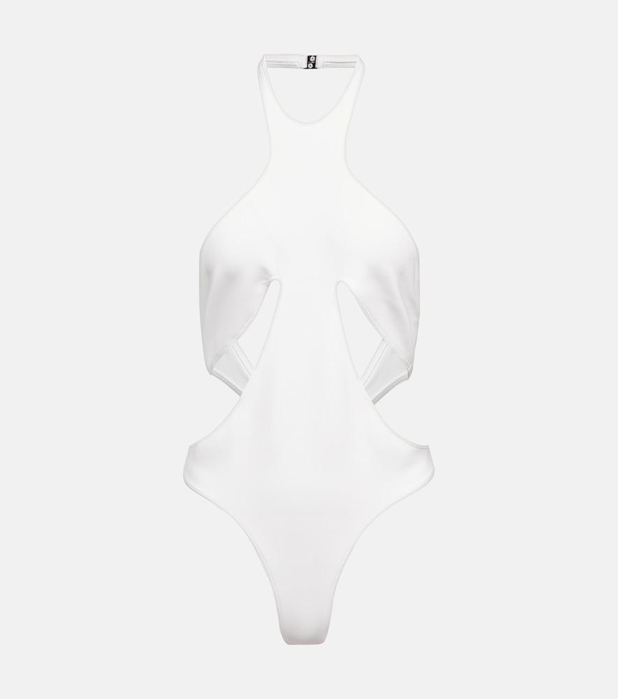 mugler cutout swimsuit
