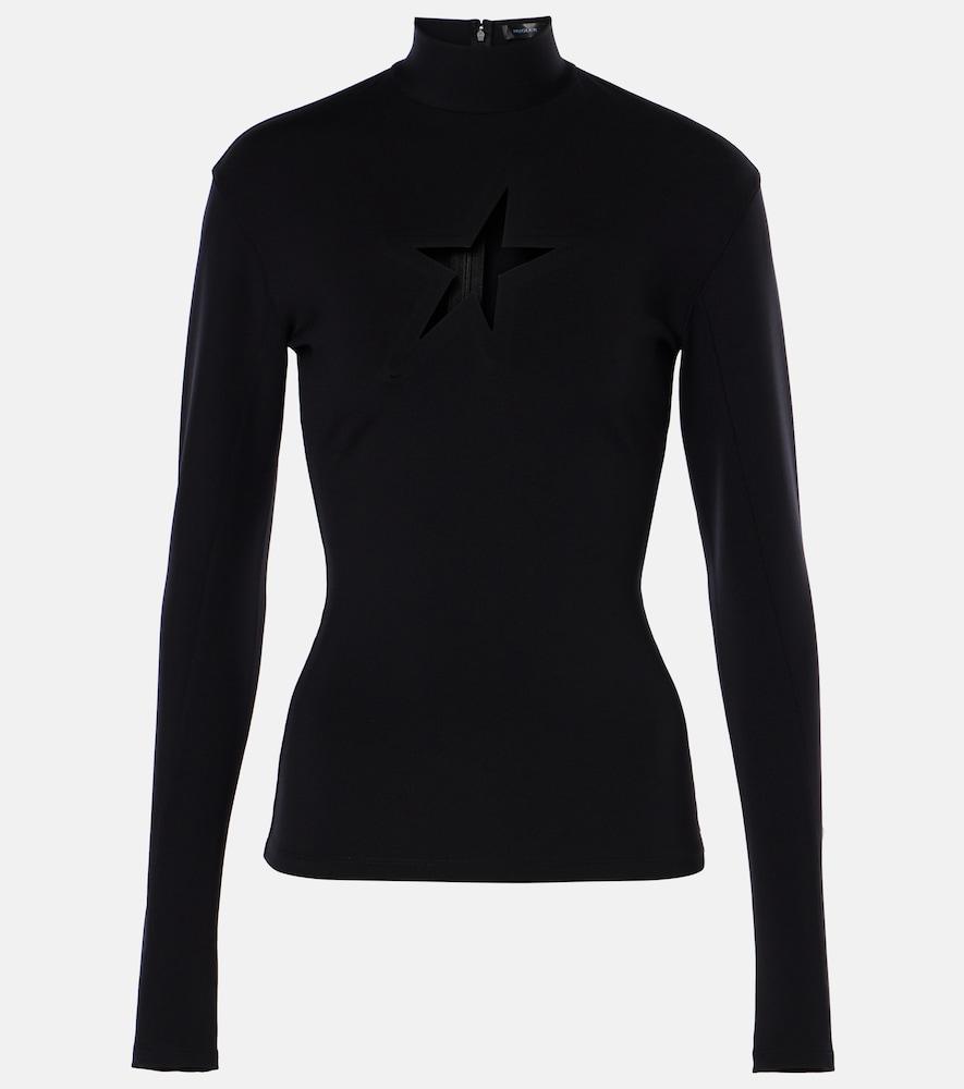mugler cutout top