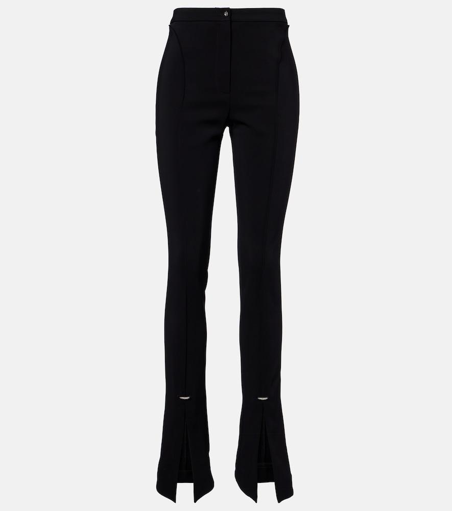 mugler high-rise flared pants