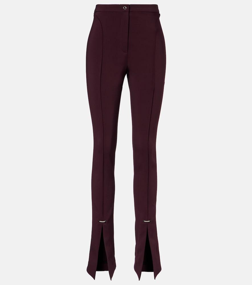 mugler high-rise flared pants