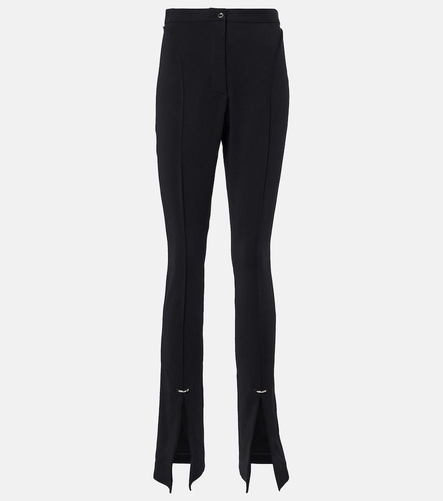 mugler high-rise slim pants