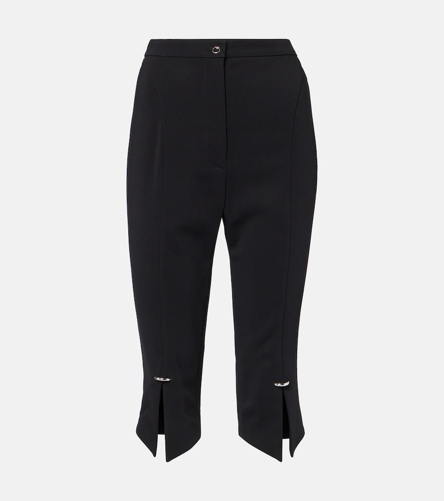 mugler pierced capri pants