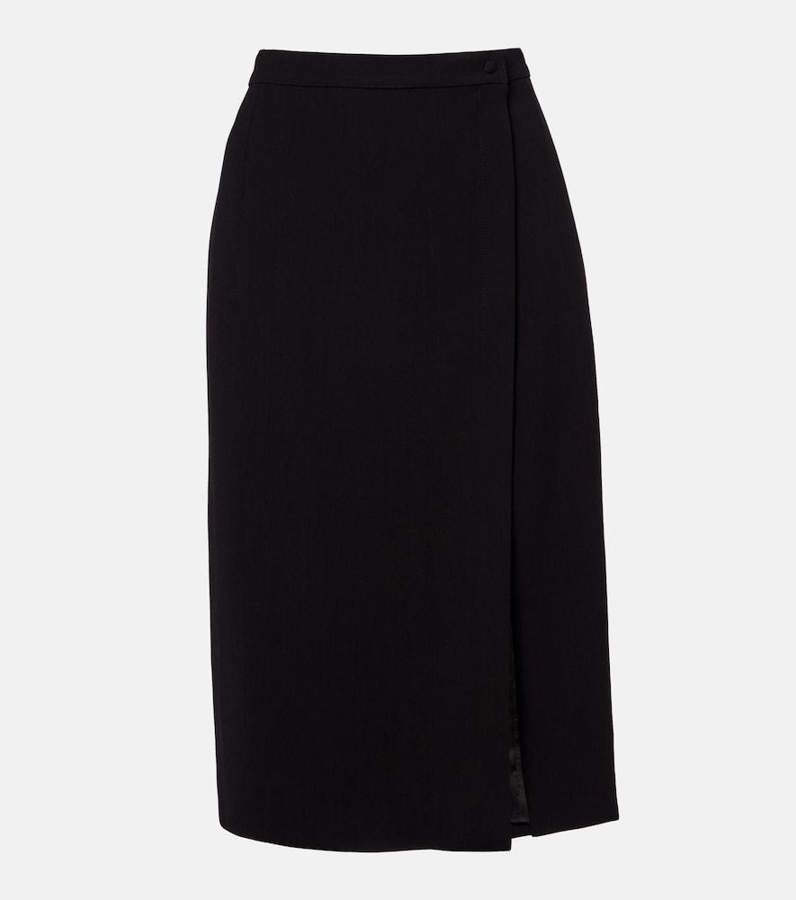 mugler re/edit high-rise wrap skirt