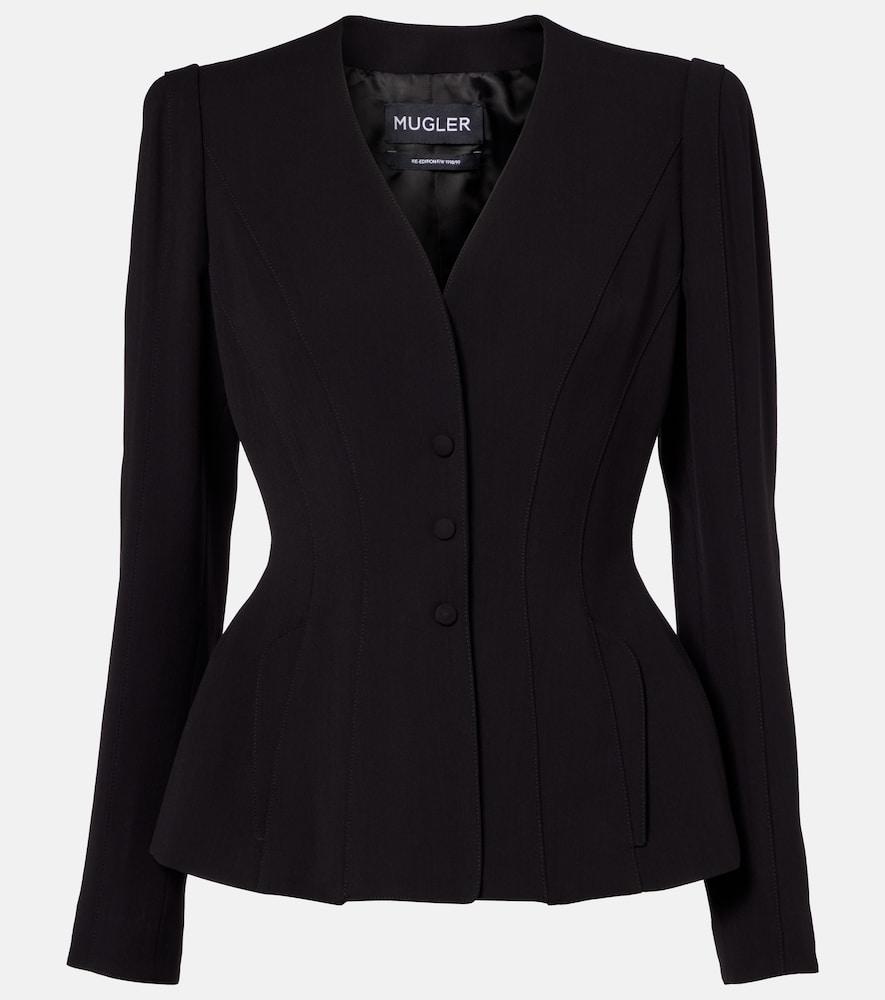 mugler re/edit single-breasted blazer