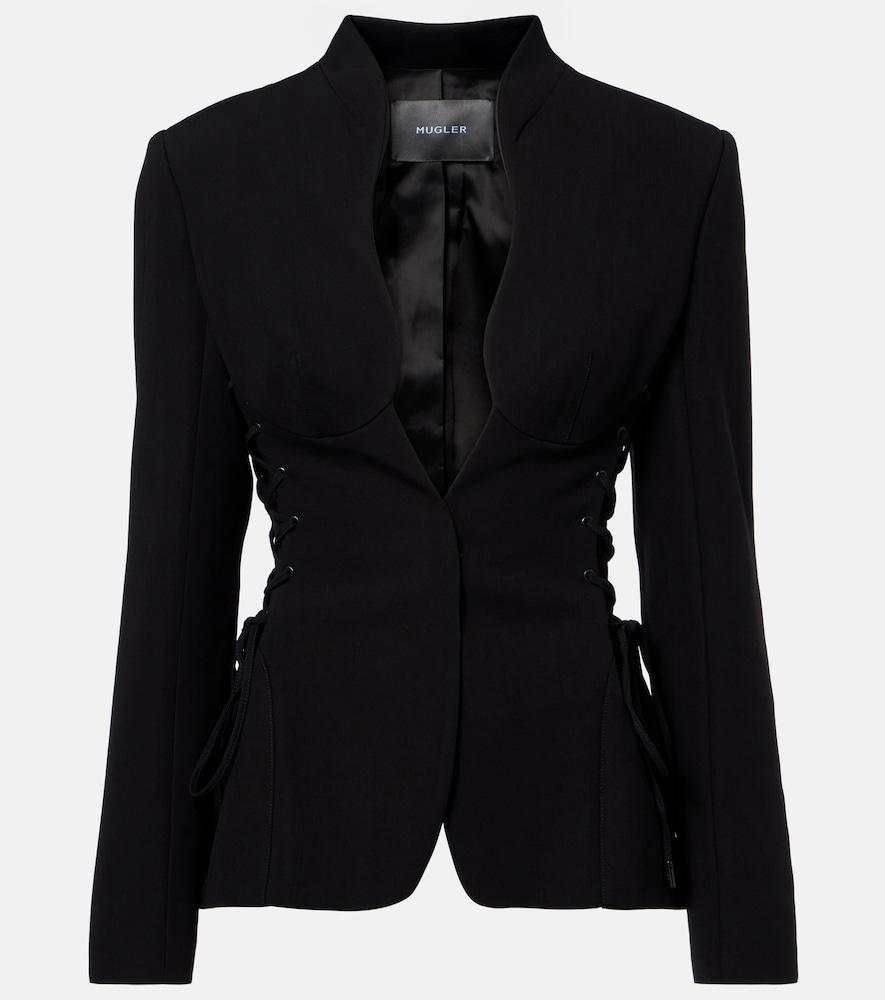 mugler single-breasted blazer