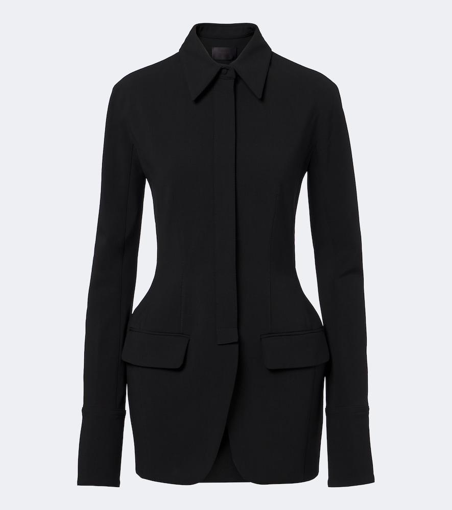 mugler wool-blend jacket