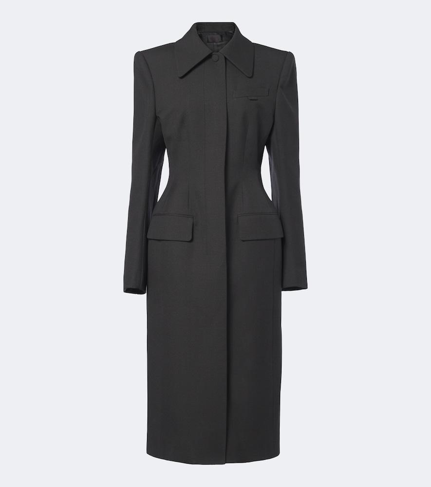 mugler wool coat