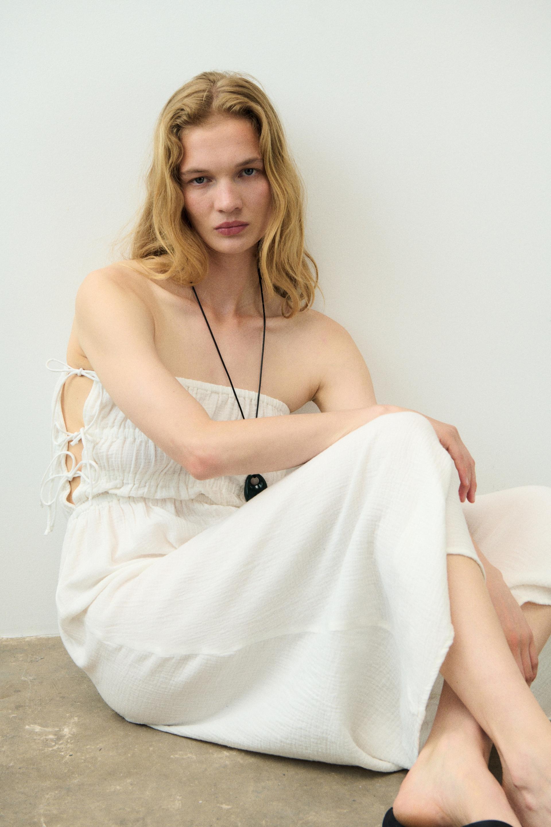 muslin bandeau dress
