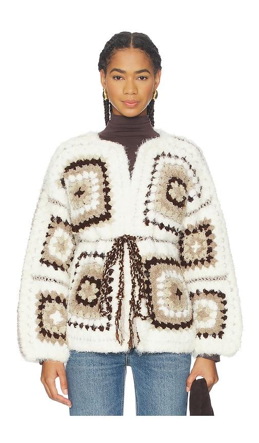 my beachy side madison cardigan in ivory. - size m (also in l)
