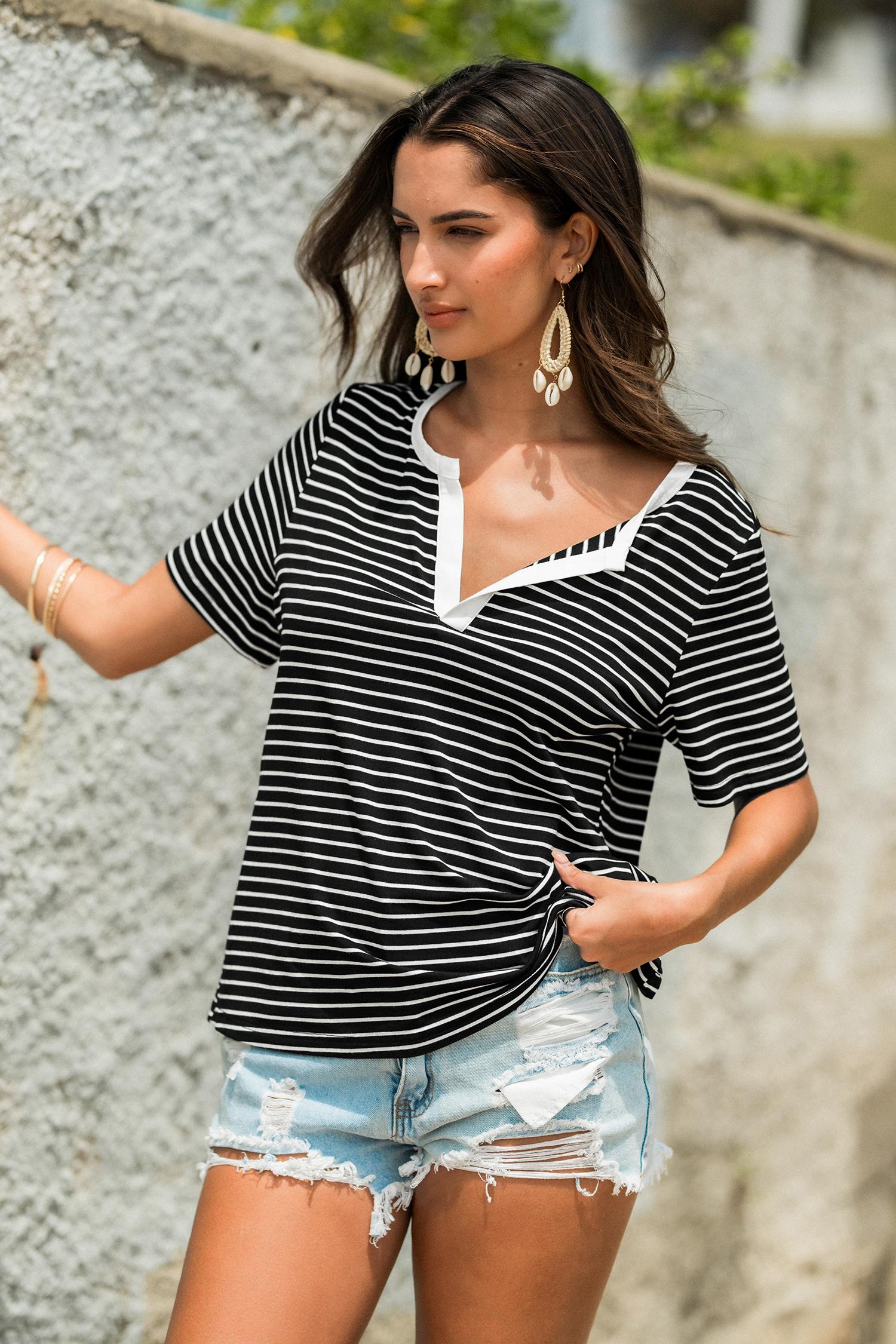 my purpose striped tee - l