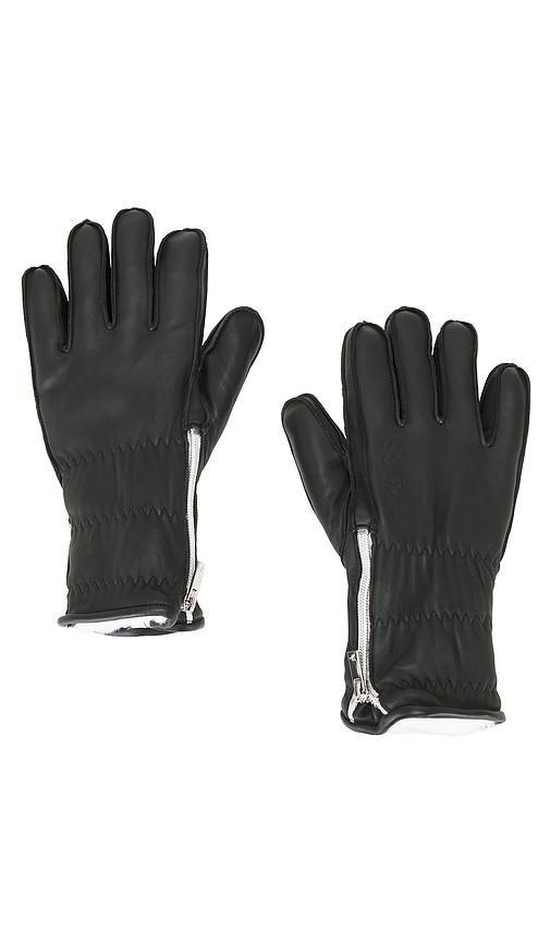 my sunday ski wanderlust shearling ski gloves in black. - size m/l (also in s/m)