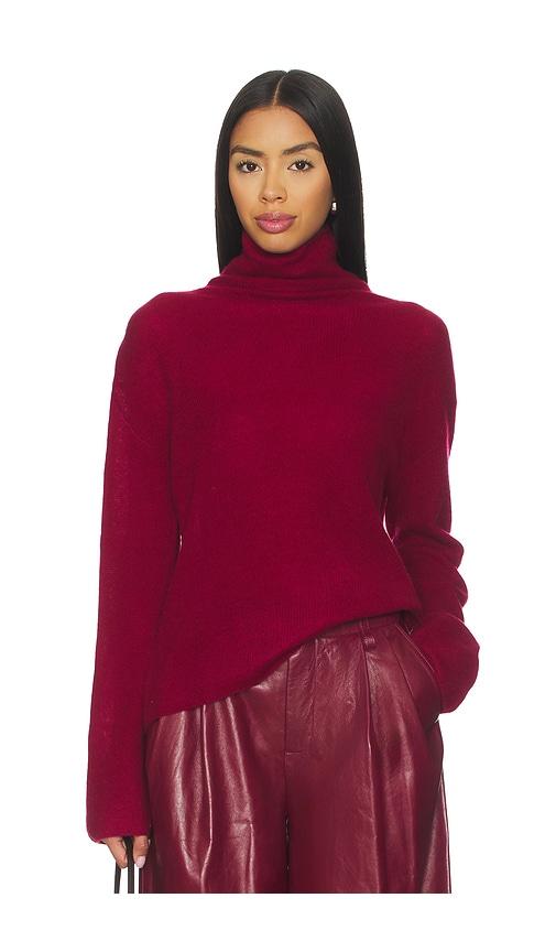 naadam cloud cashmere turtleneck in burgundy. - size m (also in s)