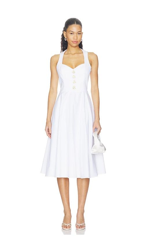 nadine merabi annabelle dress in white. - size 4/s (also in 6/sm, 8/m)