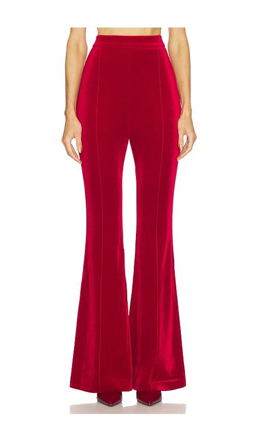 nadine merabi beatrice trousers in red. - size 12/xl (also in 4/s, 8/m)