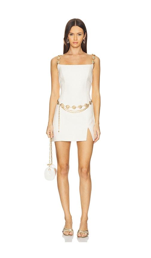 nadine merabi frankie dress in white. - size 10/l (also in 8/m)