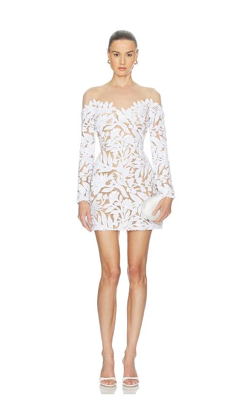nadine merabi margot white dress in white. - size 2/xs (also in 6/sm)