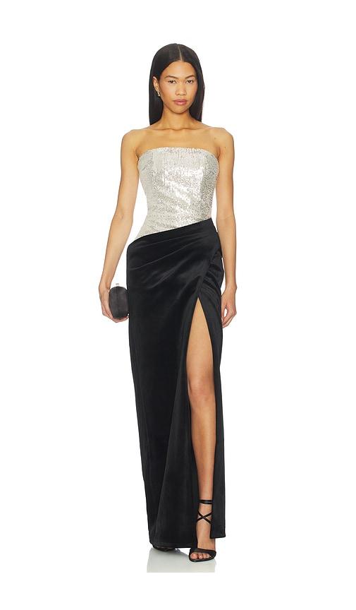 nadine merabi samantha black dress in black. - size 10/l (also in 4/s, 6/sm, 12/xl)