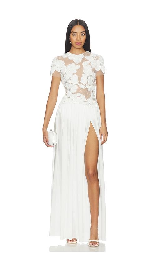 nadine merabi sloane white dress in white. - size 2/xs (also in 4/s, 6/sm, 8/m)