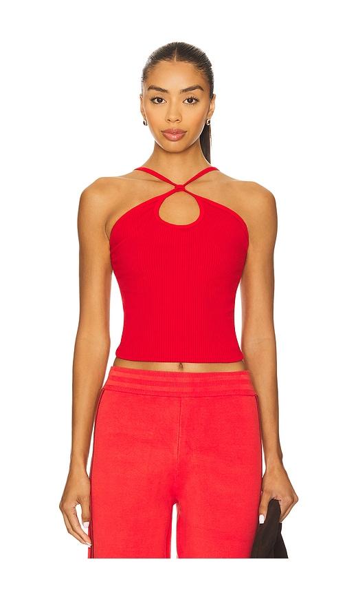 nagnata surya wool tank top in red. - size m (also in s)