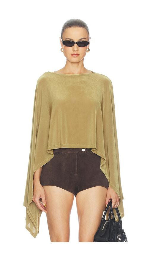 nakedvice adam top in metallic gold.