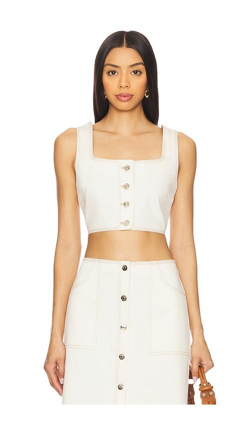 nakedvice ari top in white. - size m (also in xs, s, xl)
