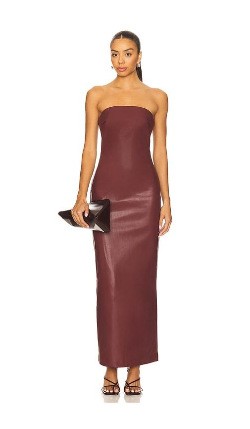 nakedvice the allegra dress in burgundy. - size s (also in xs)