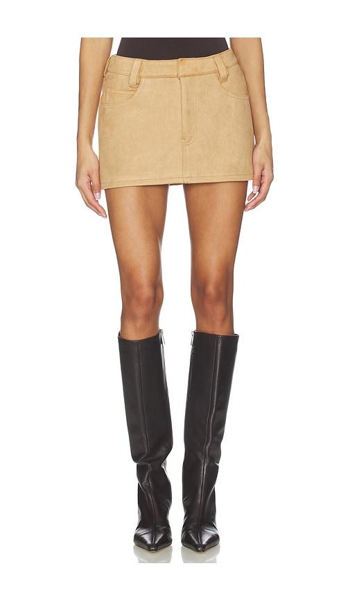 nakedvice the brooklyn skirt in tan. - size m (also in xs, s)