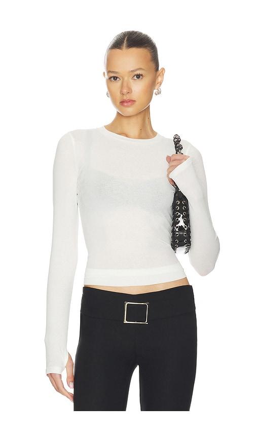 nakedvice the dove top in white. - size l (also in xs, s, m)