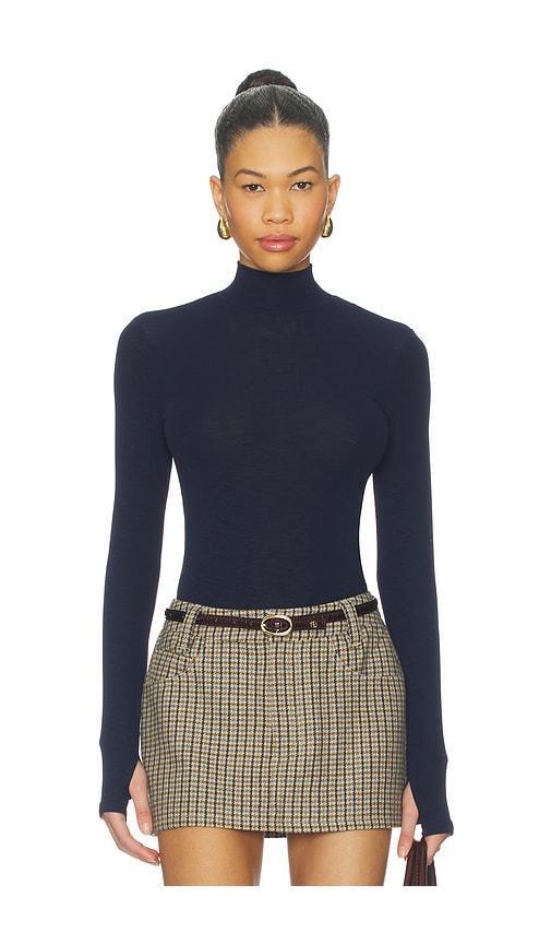 nakedvice the imogen top in navy. - size m (also in s)