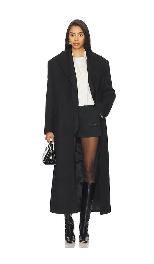 nakedvice the isla coat in black. - size l (also in s, xl)