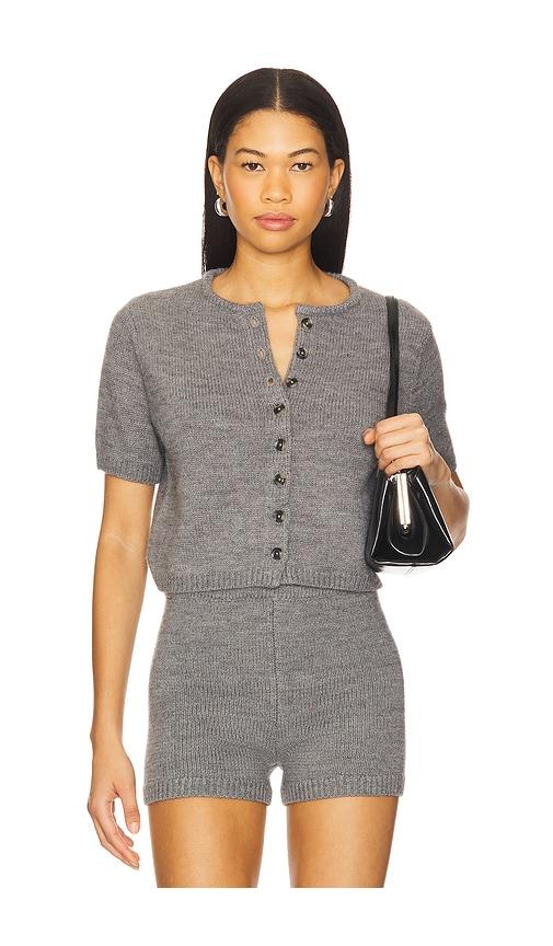 nakedvice the pearson cardigan in grey. - size l (also in s, m)
