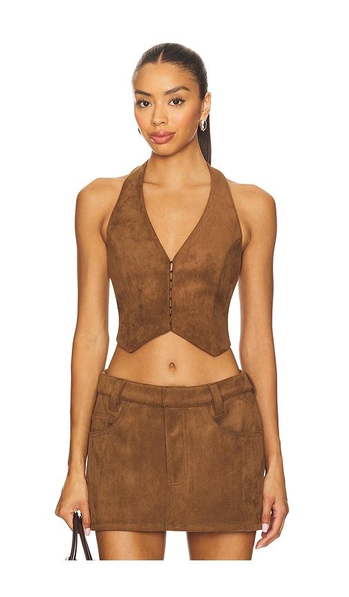 nakedvice the staten vest in brown. - size l (also in s, xs, m, xl)