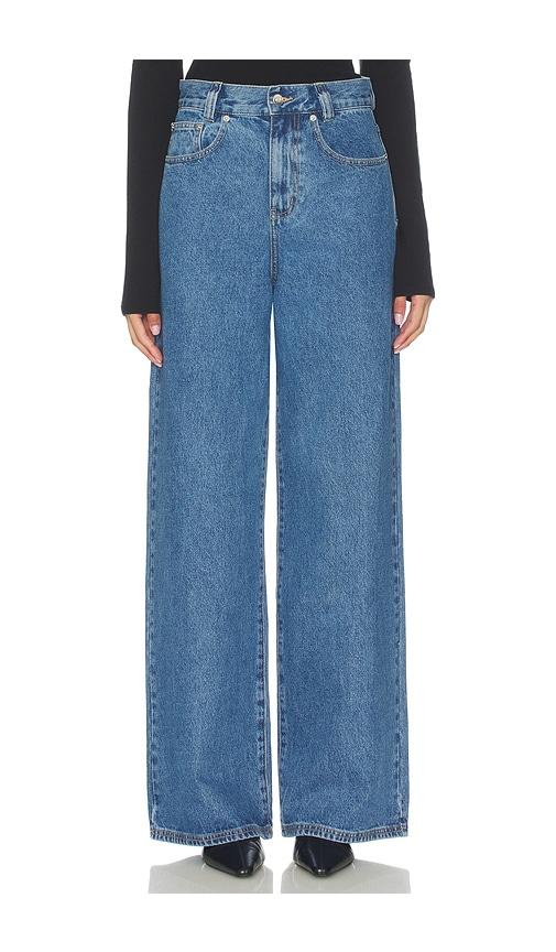 nakedvice the turner wide leg jean in blue. - size s (also in xs)