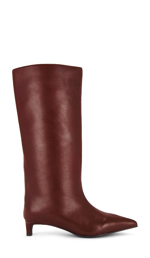nakedvice x revolve the stacey boot in burgundy. - size 7 (also in 8)