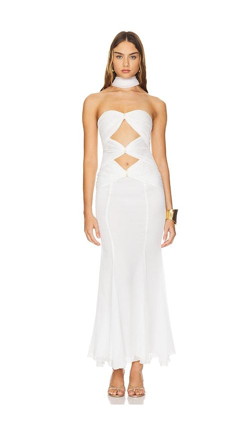 nana jacqueline cassandra dress in white. - size m (also in s)
