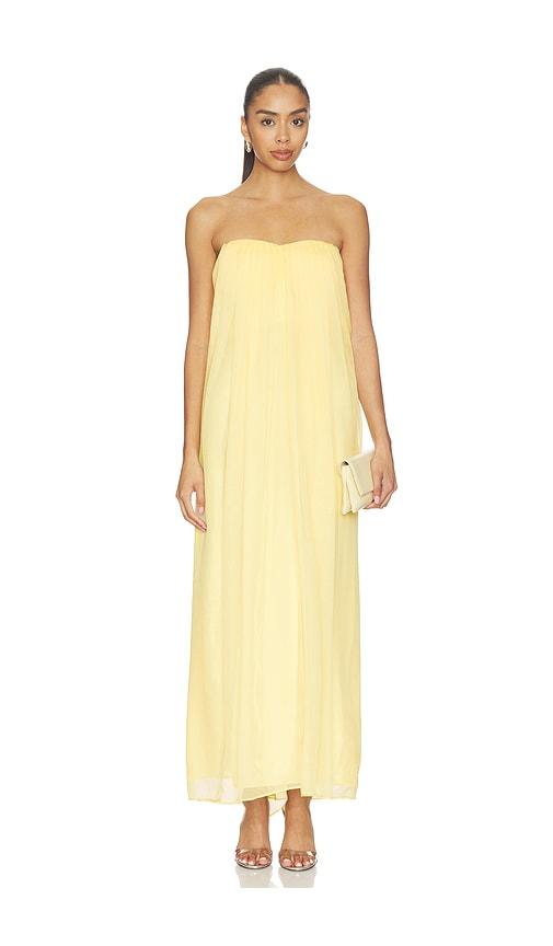 nana jacqueline charlotte dress in yellow. - size l (also in xs, s)