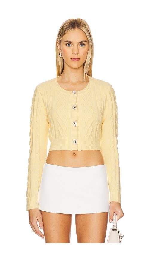 nana jacqueline evie cardigan in yellow. - size m (also in s)