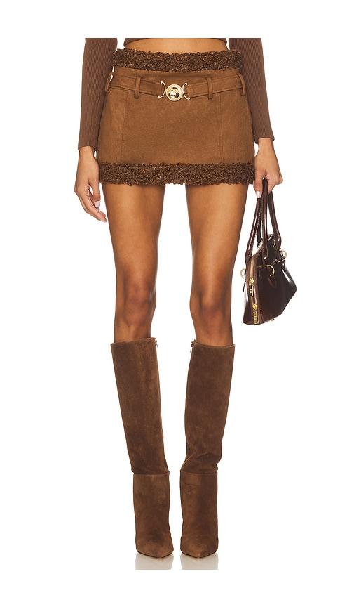 nana jacqueline hailey skirt in brown. - size m (also in xs, s)