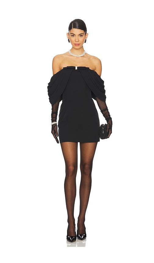 nana jacqueline kate bow dress in black. - size l (also in xs, s)